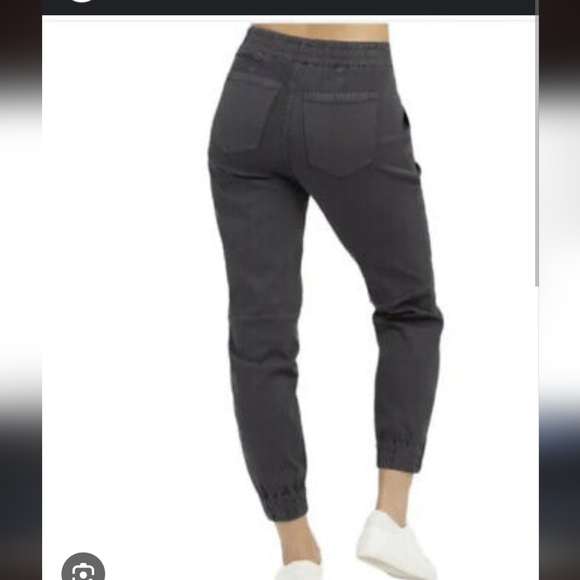 🆕 NWT Spanx black twill pants chino joggers - Picture 2 of 12
